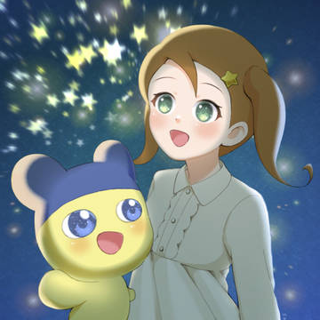 星空の下