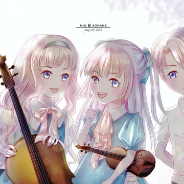 ミニキャラ（出→愛花→真珠→忍）小説挿絵