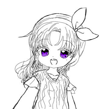 女の子描いてみた！