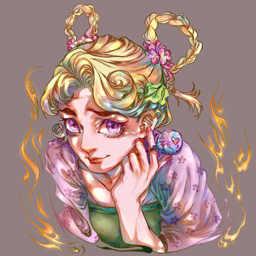 Chinese style-white radish girl