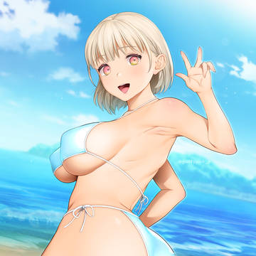 ビキニ姿の彼女