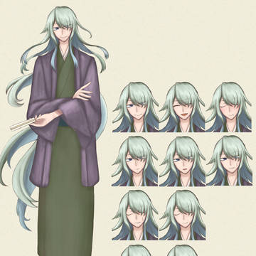 卓の立ち絵など