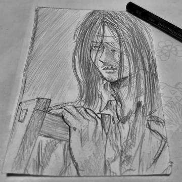 模写　進撃の巨人　エレンイェーガー