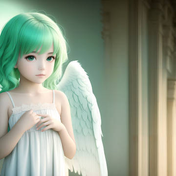 Angel in the temple