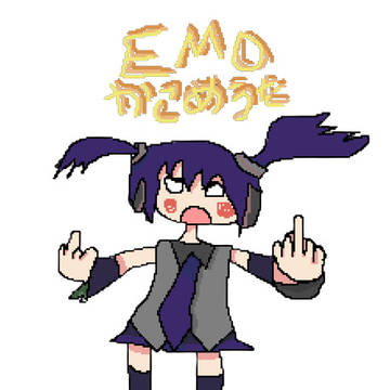 エモな初音ミクを描いてみた