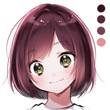 髪の毛の塗り方