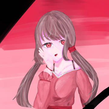 赤系統女子