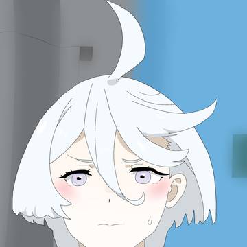困り顔のミオリネさん