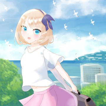 背景と少女