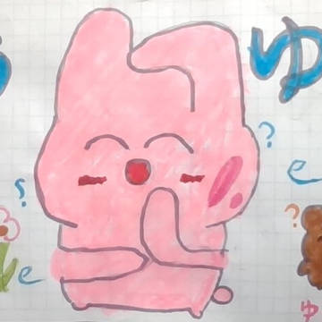 考えるうさぎさん