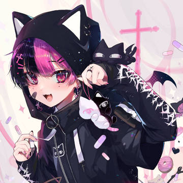 にゃんこパーカー