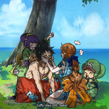 Stay still...baka!
