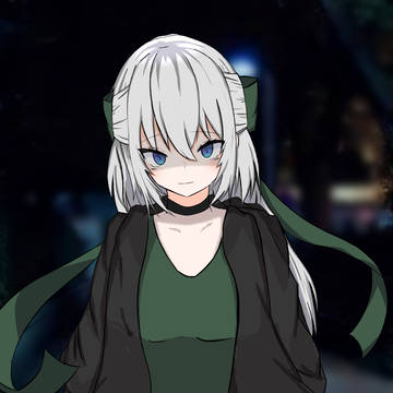夜道で...