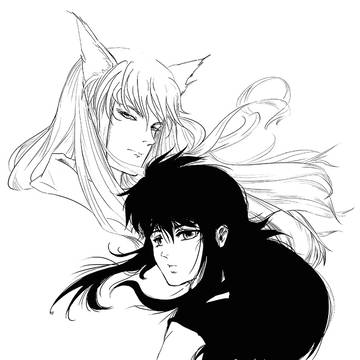 Kurama ink portrait