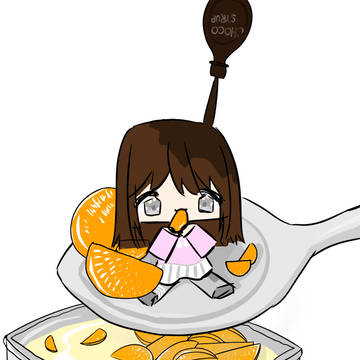 チョコがけ幼女🍊🍫