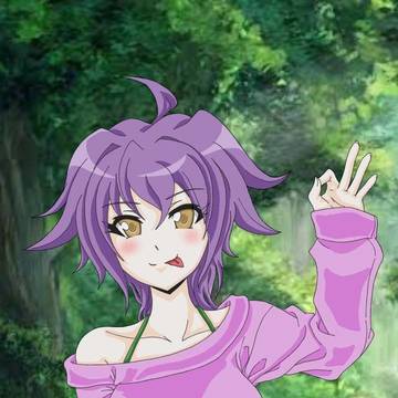 anime girl say OK