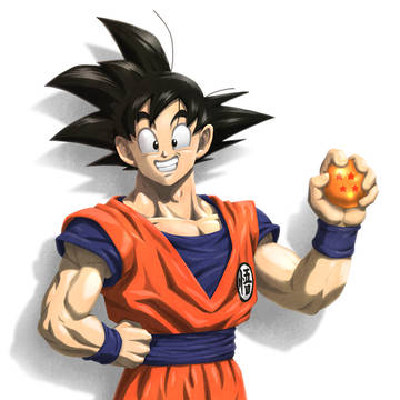 ドラゴンボールの塗り絵を塗りました【孫悟空】