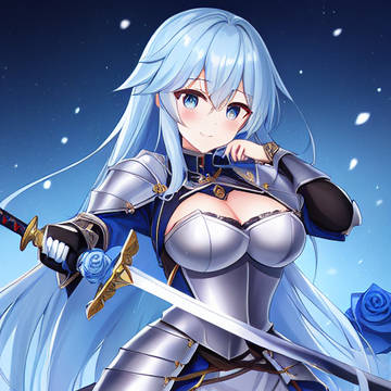 青薔薇の女の子