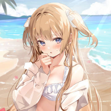 「この水着…へ、変じゃないでしょうか?」