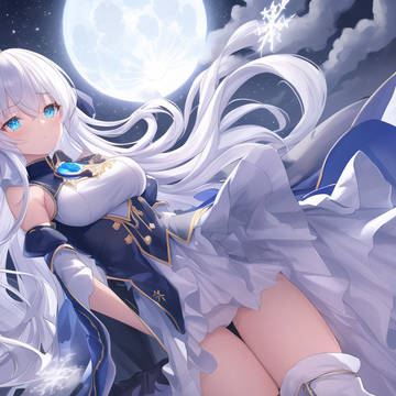 Snow and Moon