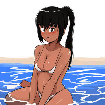 褐色女の子