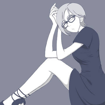 深夜の真剣お絵かき60分1本勝負で描いた相川千夏に色をつけたーの