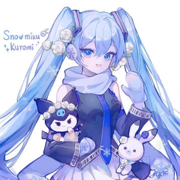 Snow miku × Kuromi
