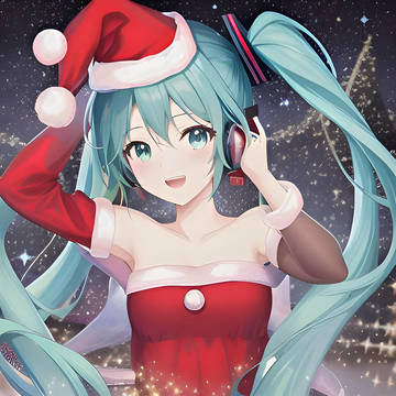 クリスマス服ミクさん