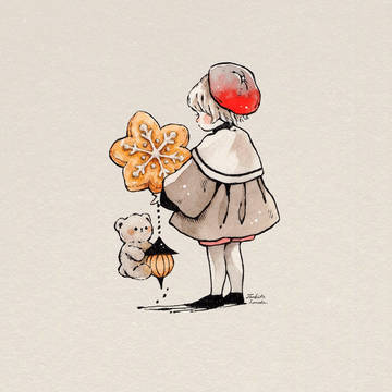初雪のクッキー