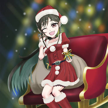 Vtuber棘花さんクリスマスファンアート2022