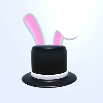 【3Dモデル】うさぎの帽子