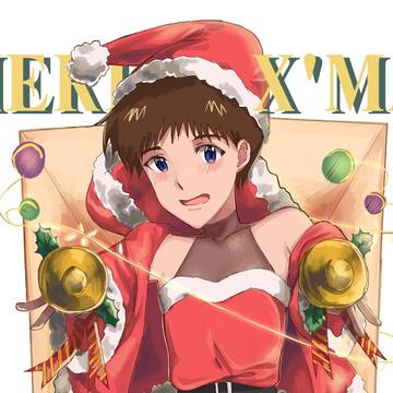 Shinji&Christmas costume