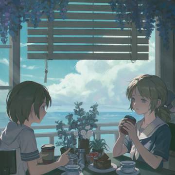 花のカフェ