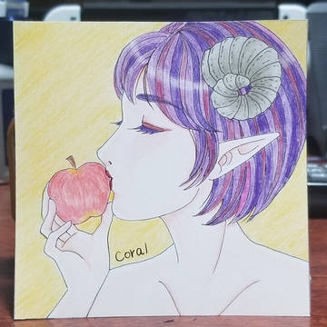ミニ原画、その3（悪魔のKISS）