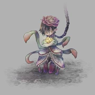 怪物とひよこ