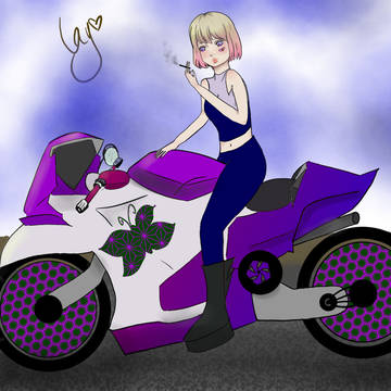 motorcycle girl