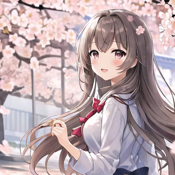 桜の木の下で