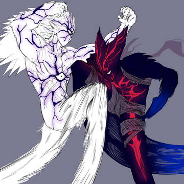 onepunchman(boros VS garou)