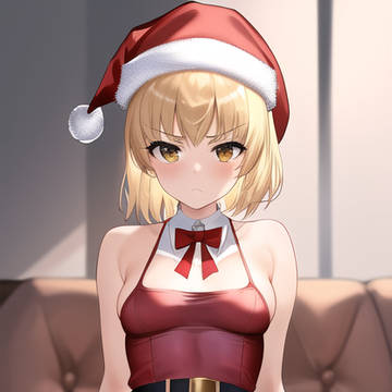 Christmas Saber Crossed Legs