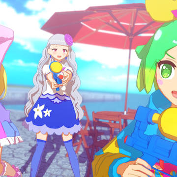 【MMD】水鉄砲で遊ぶマイドリ