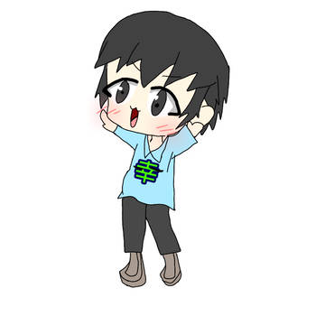 うp主立ち絵(妹が書きました)
