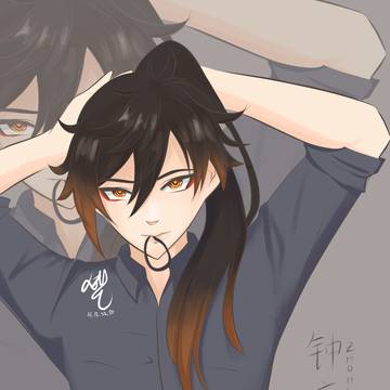 High ponytail zhongli !!