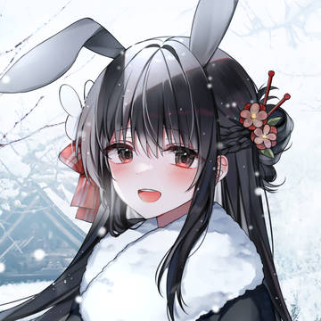 これ見てください！ 雪うさぎちゃんです！！🐇