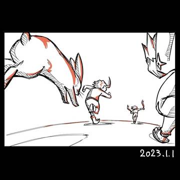2023年描き初め