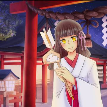 お正月巫女さん