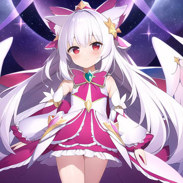 NovelAI白髪魔法少女