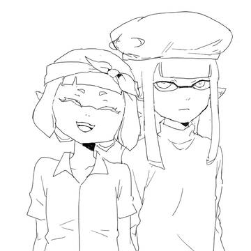 イカ落書き