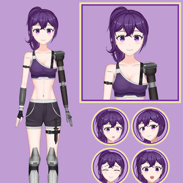 【Live2D Model】"Violent Violet"