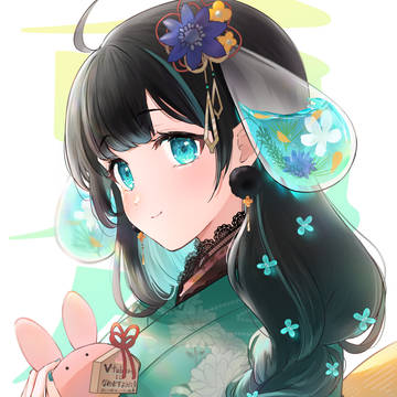 幸兎ユキ 年賀状イラスト