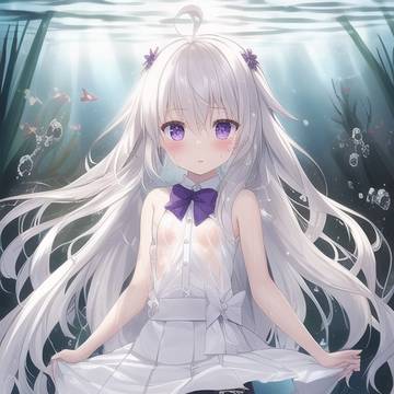 girls underwater
